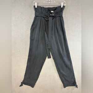 Reformation Avalon Vintage Alack Ankle Tie Paperboy High Waisted Trouser Pants 0